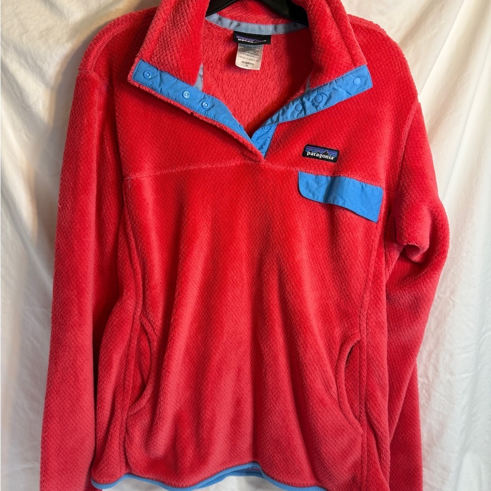 Patagonia Women's Pink Fleece Snap-T Pullover
